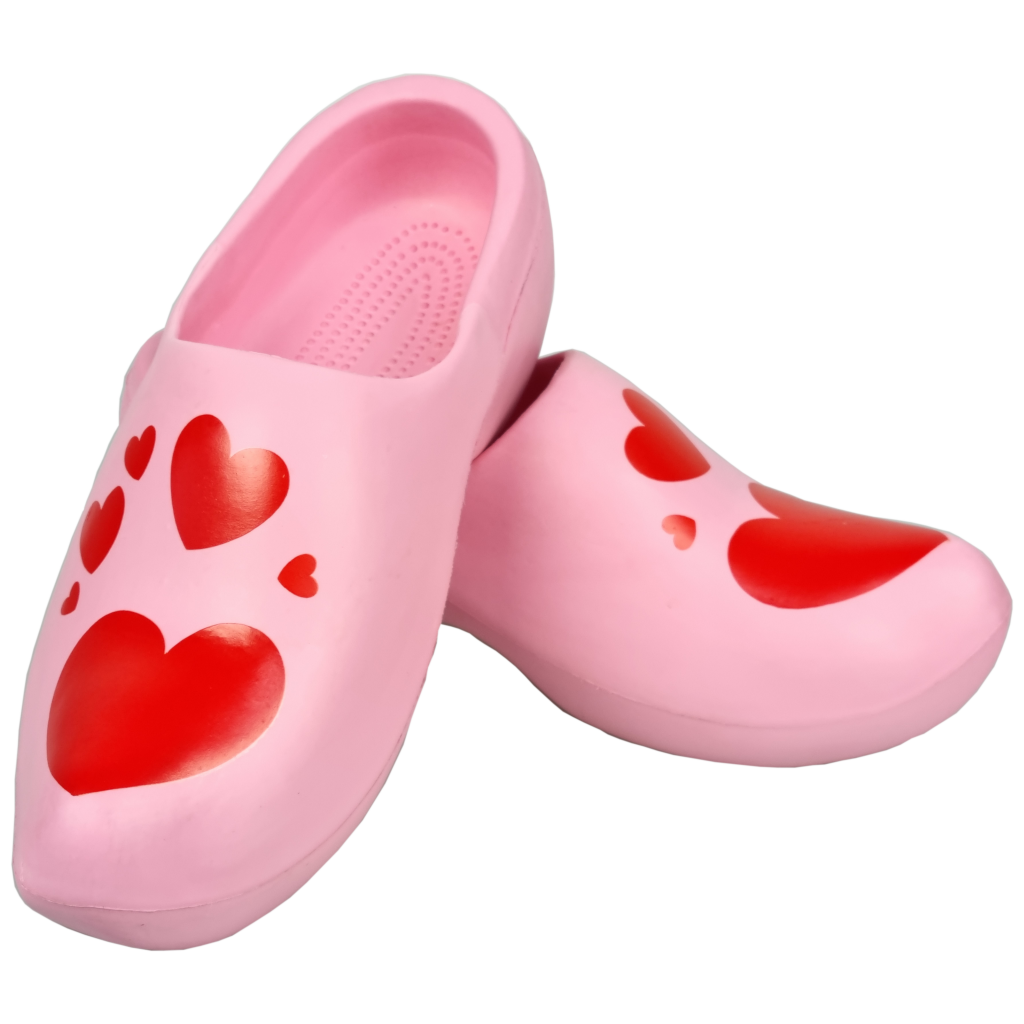 Elcee-Haly - Hollandse draagklomp – Love edition - Roze - EVA