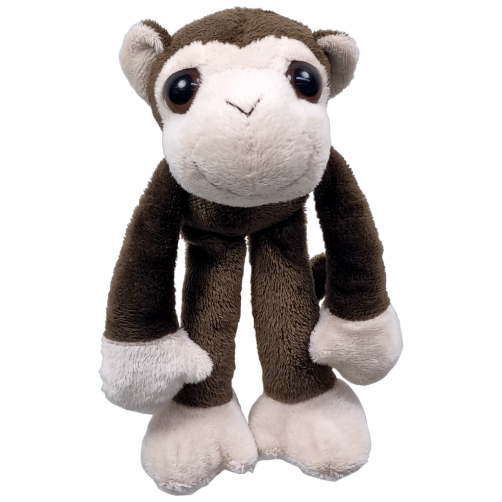 UNITOYS – Aapje Alex met extra lange armen en benen – 25cm – Bruin
