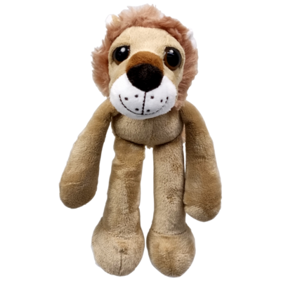UNITOYS – Leeuw Lasse met extra lange armen en benen – 25cm - Lichtbruin