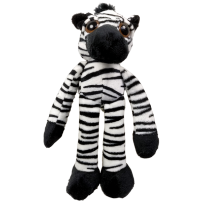 UNITOYS – Zebra Zeys met extra lange armen en benen – 25cm – Zwart/Wit