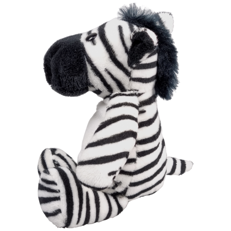 UNITOYS – Zittende Zebra – Grijs – 21cm – Knuffel