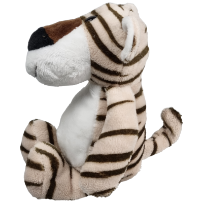 UNITOYS – Zittende Tijger – Grijs – 21cm – Knuffel