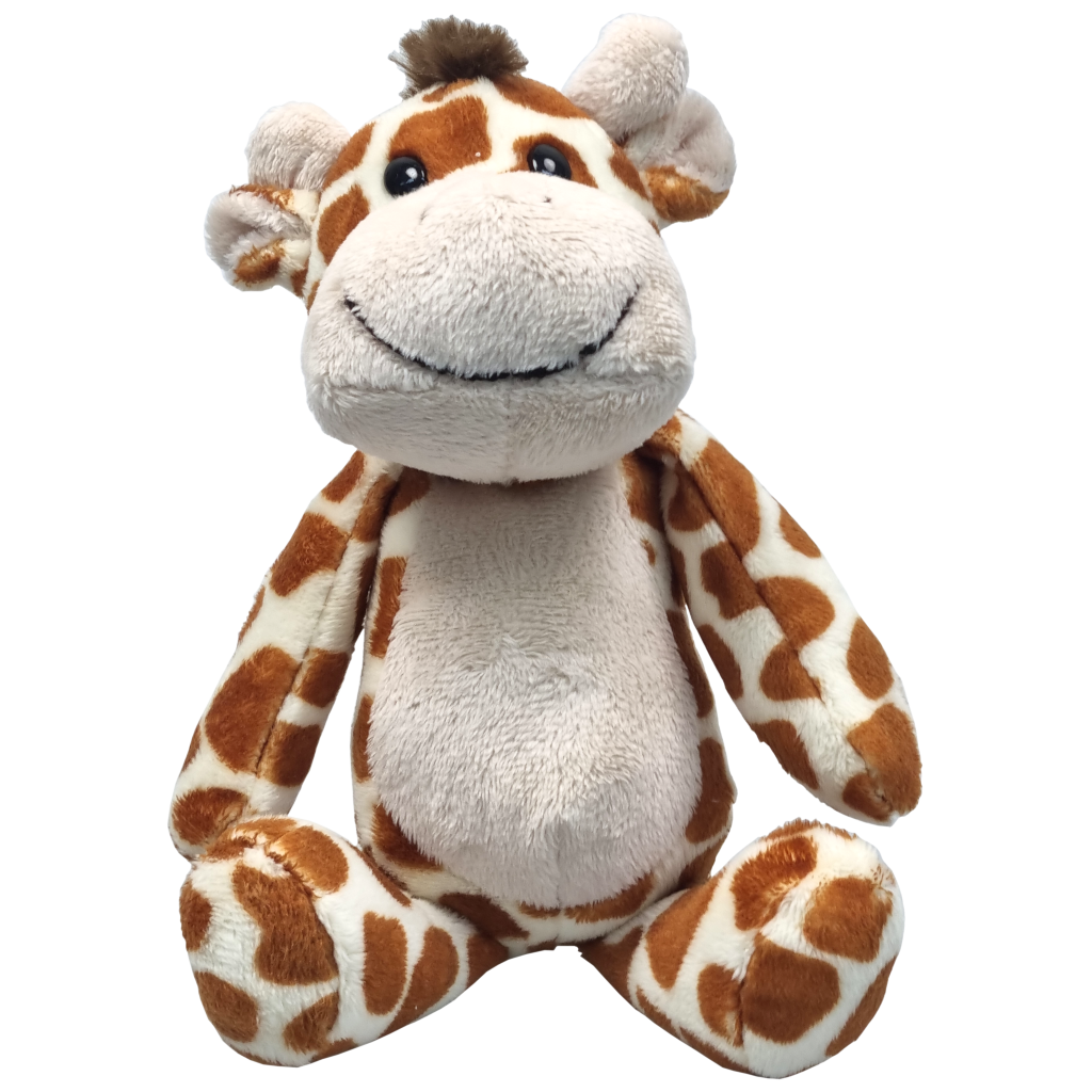 UNITOYS – Zittende Giraffe – Grijs – 21cm – Knuffel
