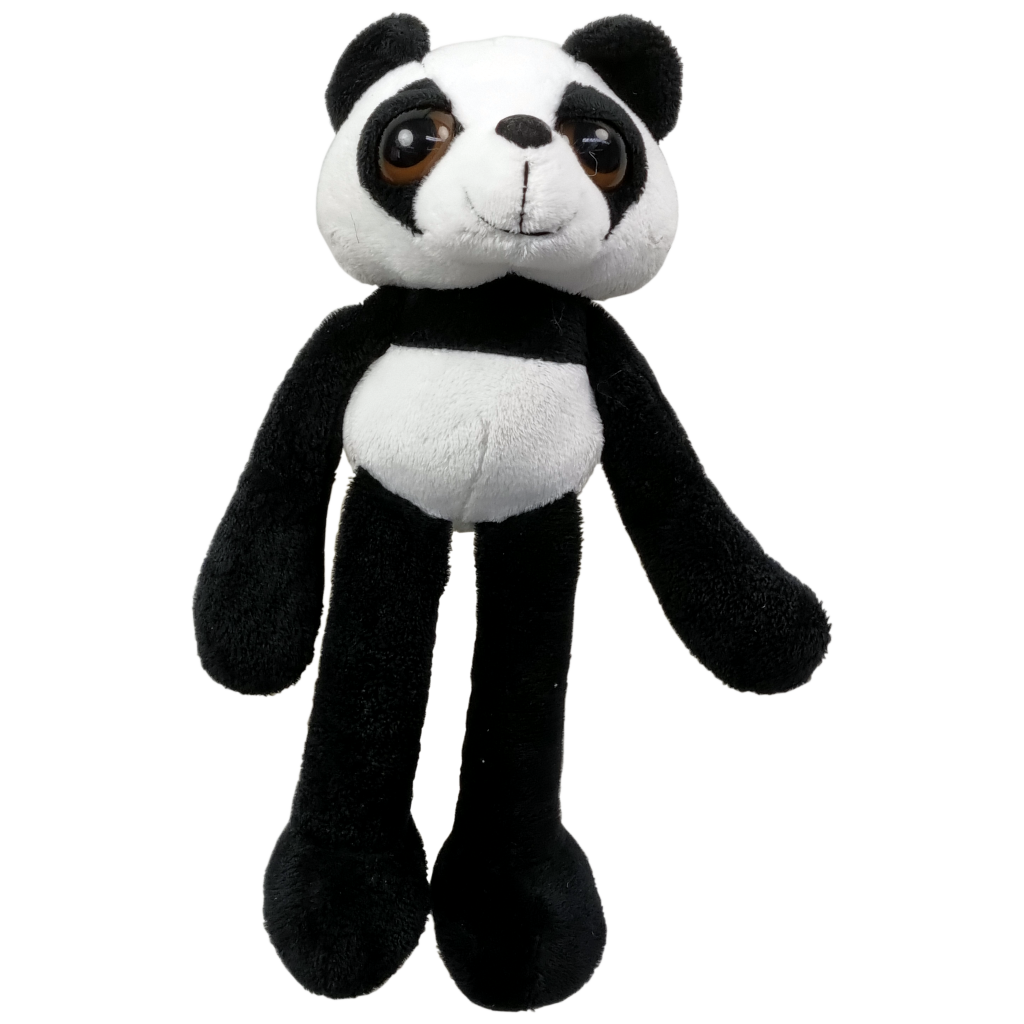 UNITOYS – Panda Paul met extra lange armen en benen – 25cm – Grijs