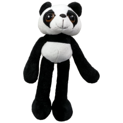 UNITOYS – Panda Paul met extra lange armen en benen – 25cm – Grijs