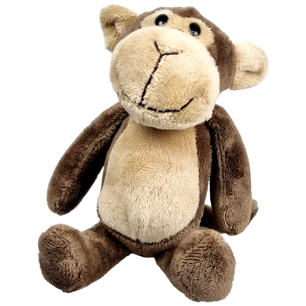 UNITOYS – Zittende Aap – Bruin – 21cm – Knuffel