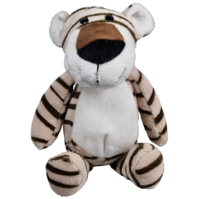 UNITOYS – Zittende Tijger – Grijs – 21cm – Knuffel