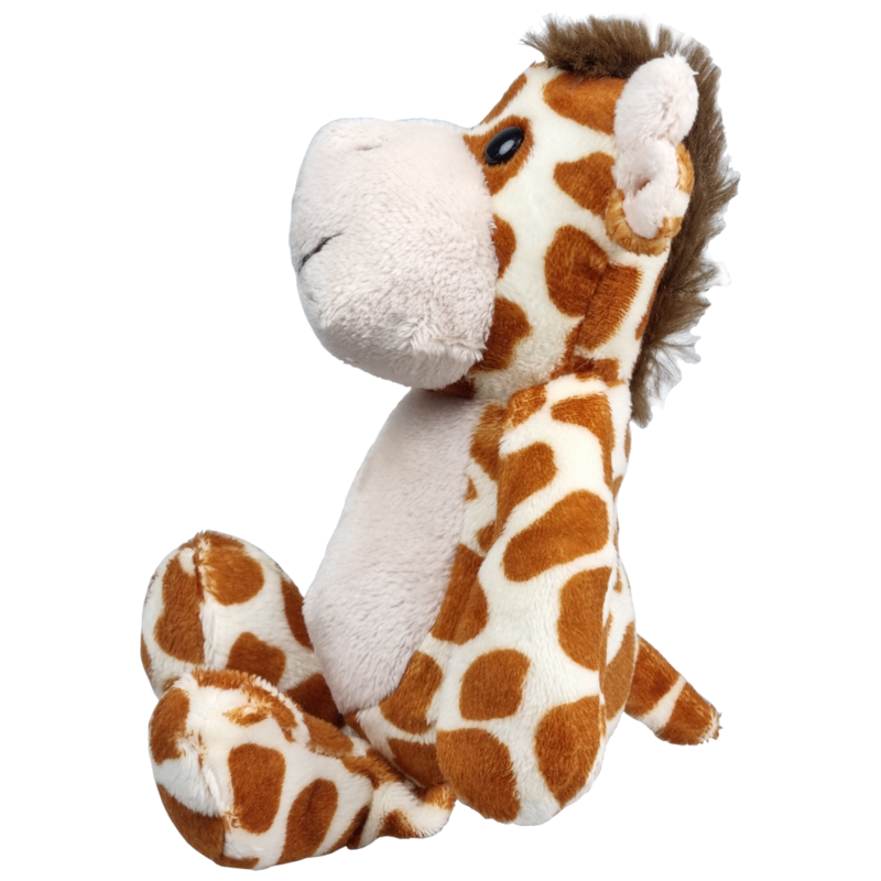 UNITOYS – Zittende Giraffe – Grijs – 21cm – Knuffel