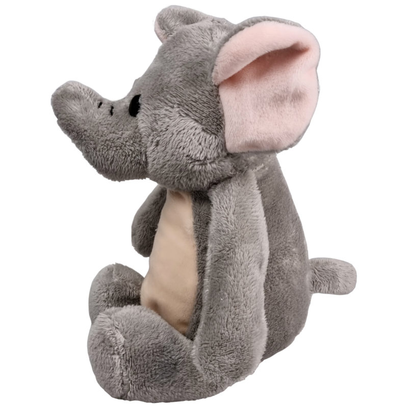 UNITOYS – Zittende Olifant – Grijs – 21cm – Knuffel