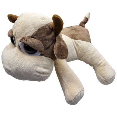 UNITOYS – Koe Hermien– Liggend met grote ogen – Crèmebruin