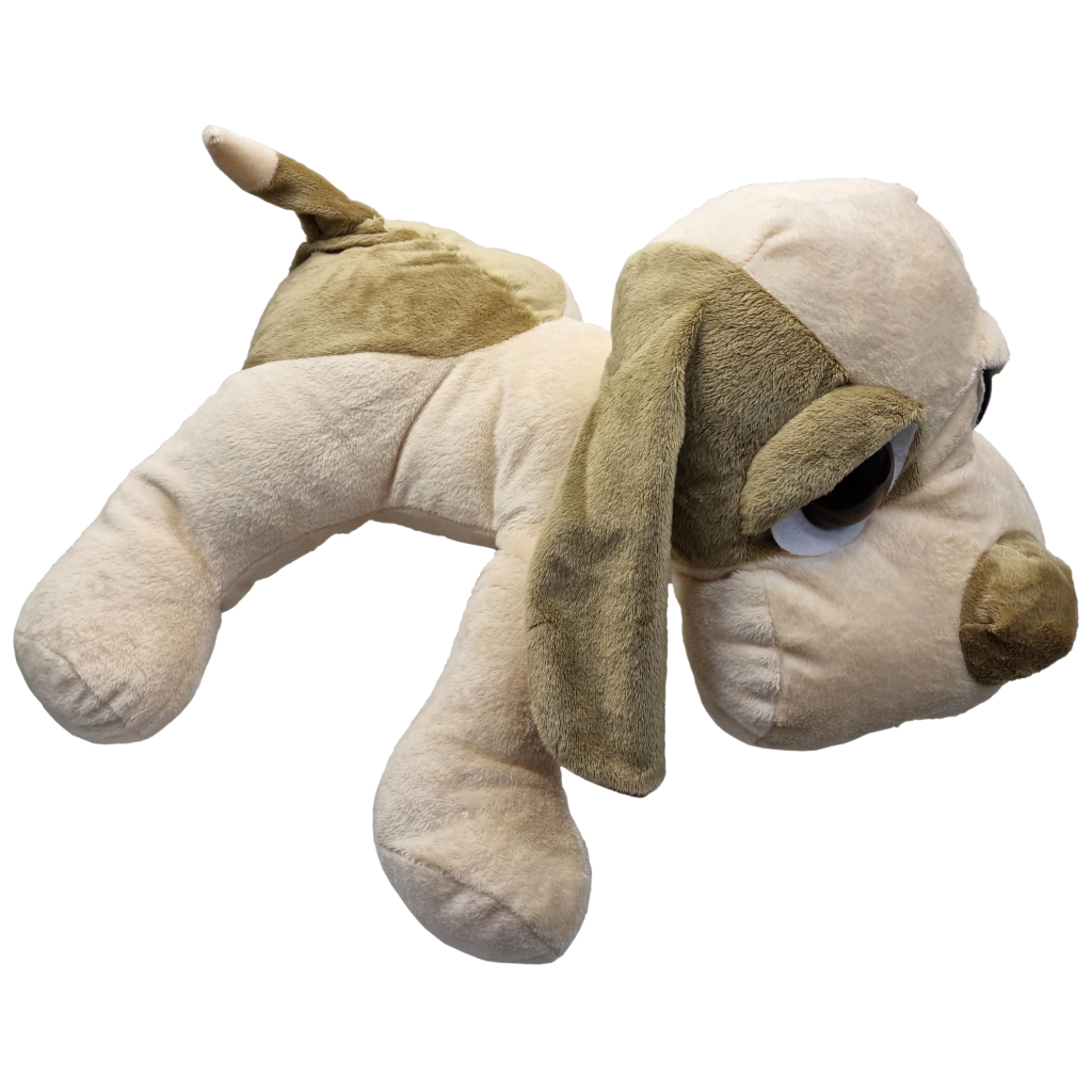 UNITOYS – Hond Pedro– Liggend met grote ogen – Bruin