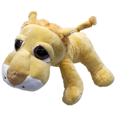UNITOYS – Leeuw Leo – Liggend met grote ogen – Okergeel
