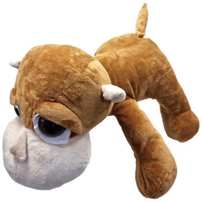 UNITOYS – Aap Jimmy– Liggend met grote ogen – Bruin
