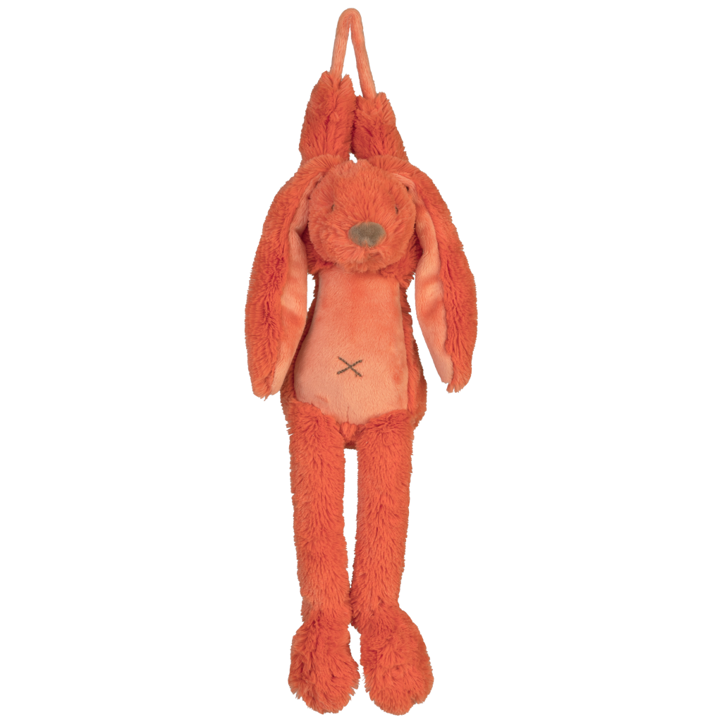Happy Horse - Orange Rabbit Richie - 34cm - Oranje - Muziekknuffel