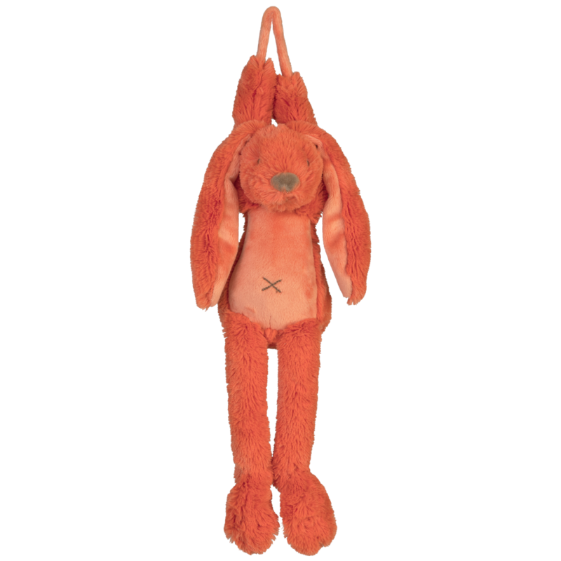 Happy Horse - Orange Rabbit Richie - 34cm - Oranje - Muziekknuffel