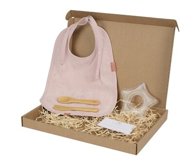 BAMBAM - Organic Giftbox Dinner Time Pink - Kraamcadeau voor door de brievenbus