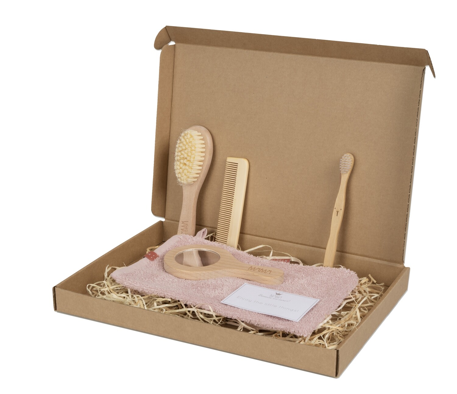 BAMBAM - Organic Giftbox Baby Care Pink - Kraamcadeau voor in de brievenbus