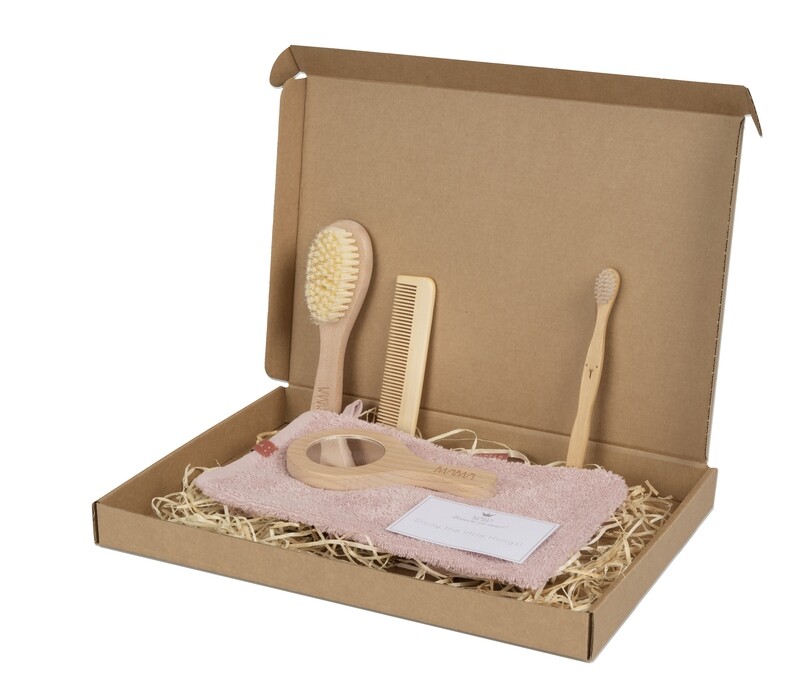 BAMBAM - Organic Giftbox Baby Care Pink - Kraamcadeau voor in de brievenbus