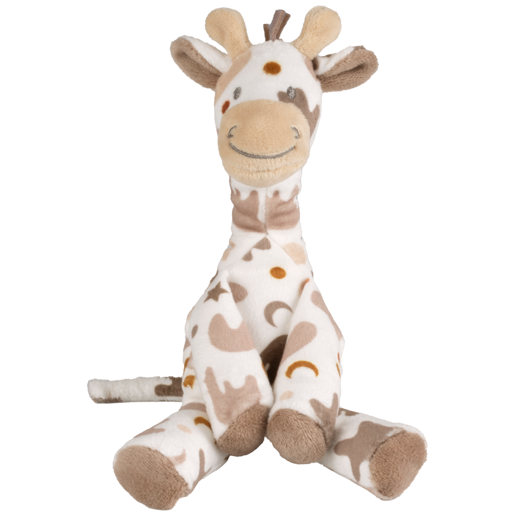 Giraf Gino no.1 - Knuffel -  23 cm - Bruin - Baby knuffel