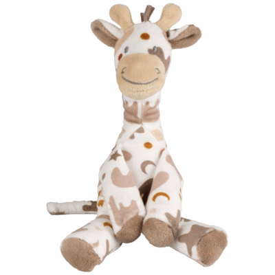 Giraf Gino no.1 - Knuffel -  23 cm - Bruin - Baby knuffel