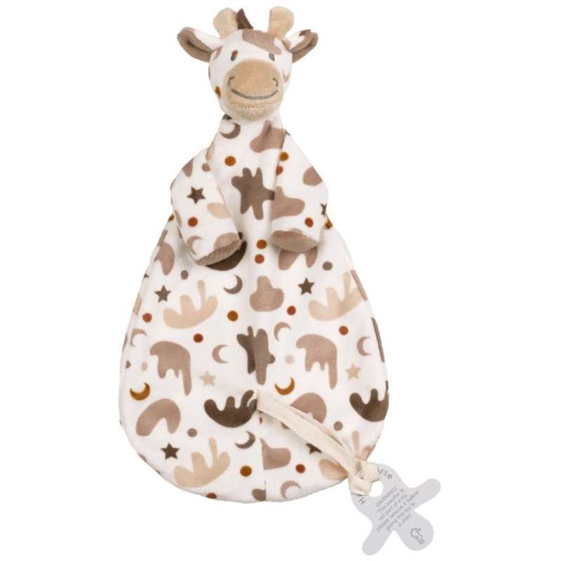Giraf Gino Tuttle - Knuffeldoekje - 24 cm - Bruin - Baby cadeau