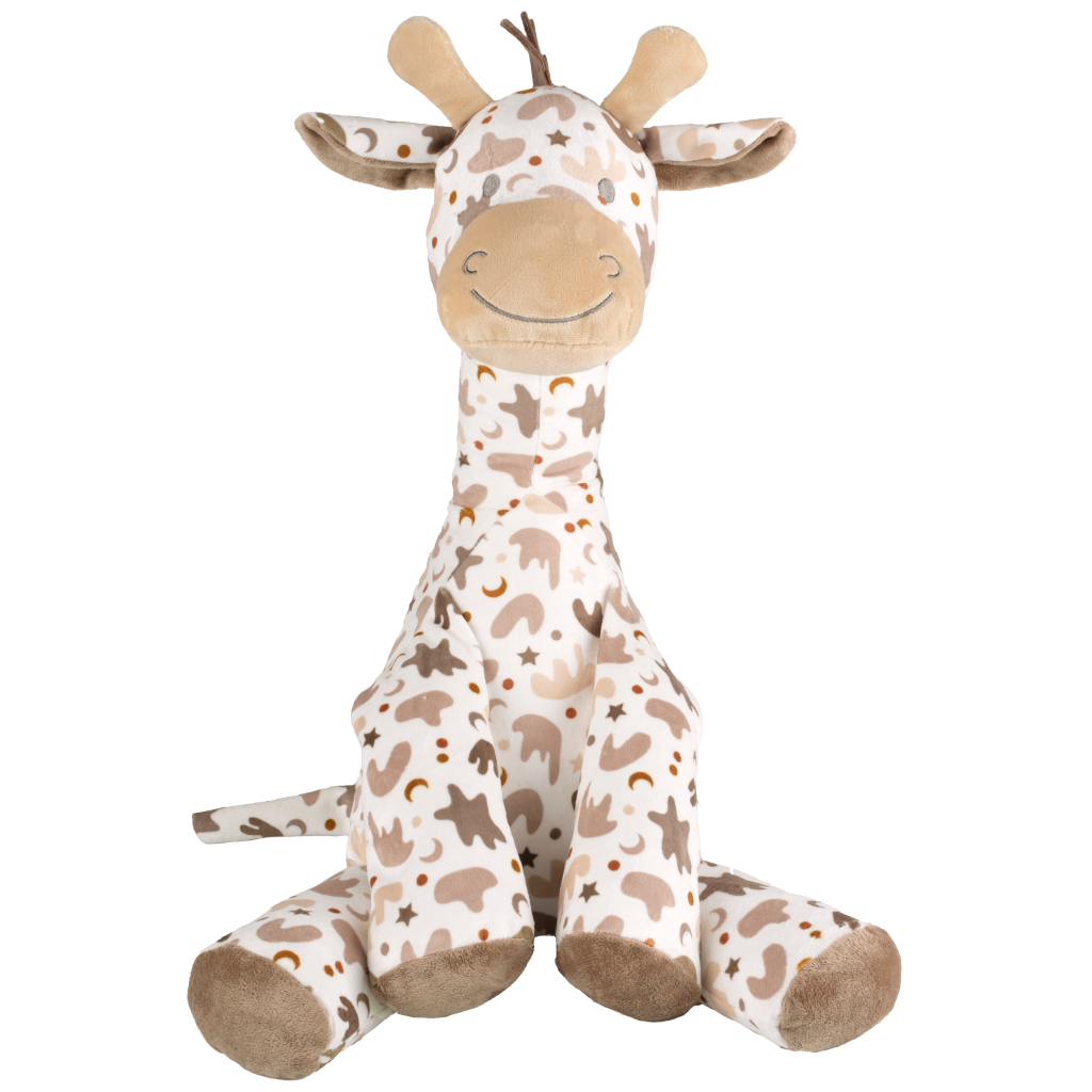 Big Giraf Gino - Knuffel - 60 cm - Bruin - Baby knuffel