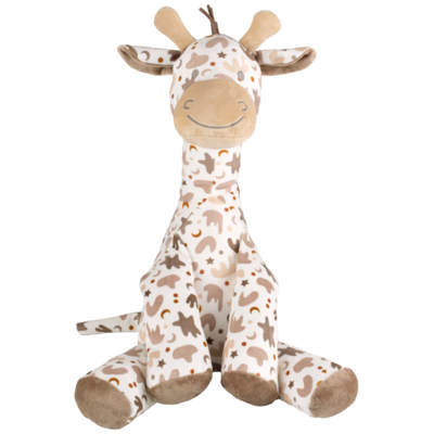 Big Giraf Gino - Knuffel - 60 cm - Bruin - Baby knuffel