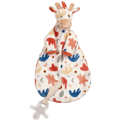 Giraffe Gilles Tuttle – Knuffeldoekje – 24 cm – Multi colour – Baby cadeau