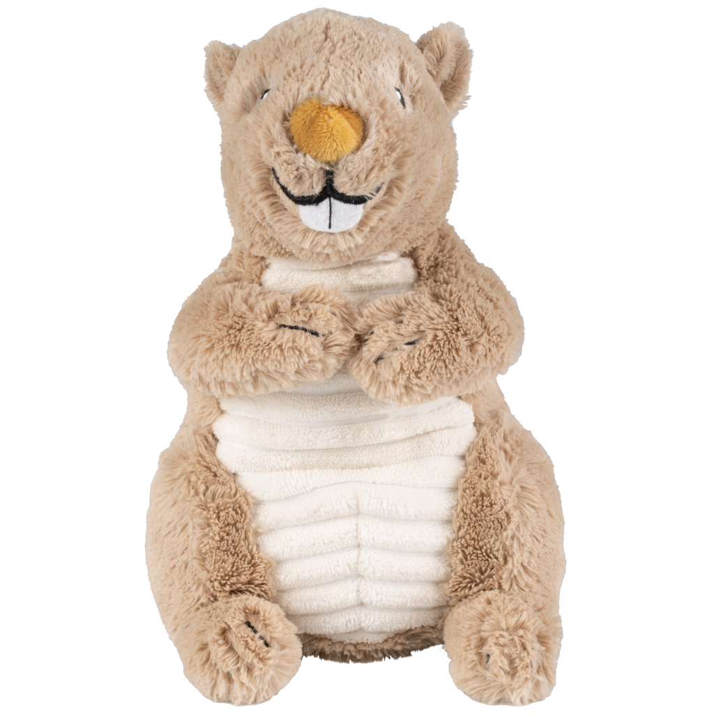 Marmot Mason - Knuffel - 22 cm - Beige - Baby knuffel
