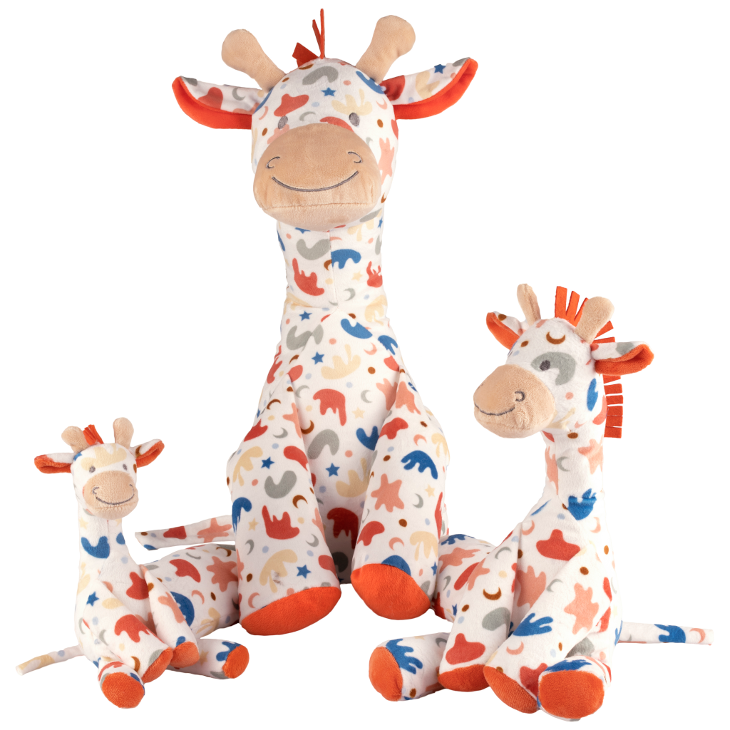 Big Giraffe Gilles – Knuffel – 60 cm – Multi colour – Baby knuffel