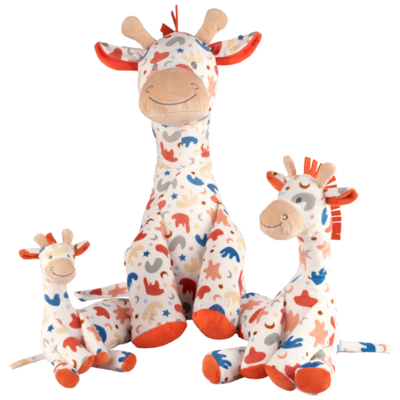 Big Giraffe Gilles – Knuffel – 60 cm – Multi colour – Baby knuffel