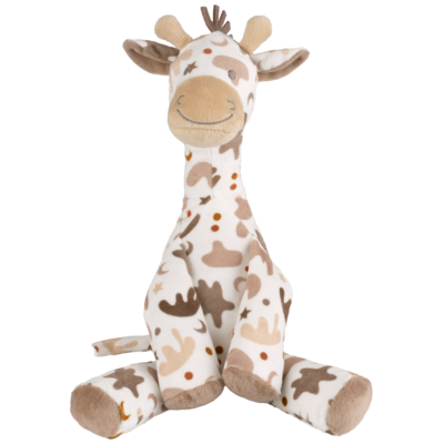 Giraf Gino no2. - Knuffel - 34 cm - Bruin - Baby knuffel