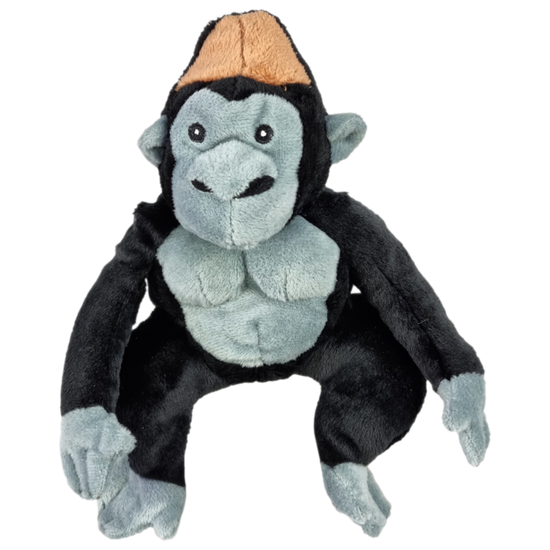 UNITOYS – Gorilla George – 13 cm – Natuurgetrouw - Knuffel