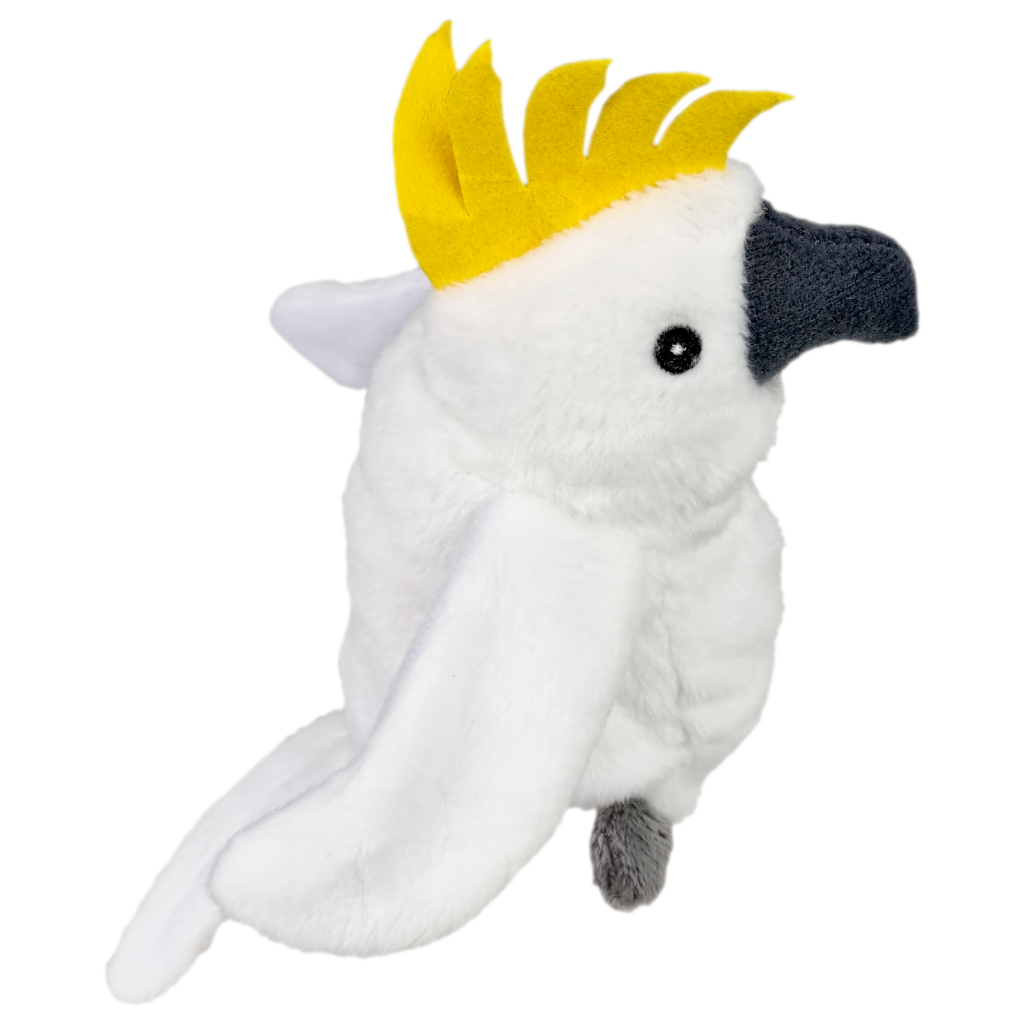 UNITOYS – Kakatoe Kinzy – 13 cm – Natuurgetrouw - Knuffel