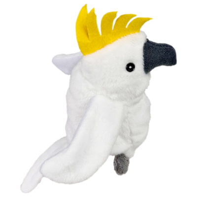 UNITOYS – Kakatoe Kinzy – 13 cm – Natuurgetrouw - Knuffel