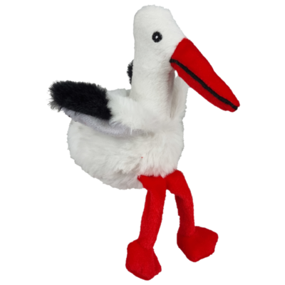 UNITOYS – Ooievaar Otto – 17 cm – Natuurgetrouw - Knuffel