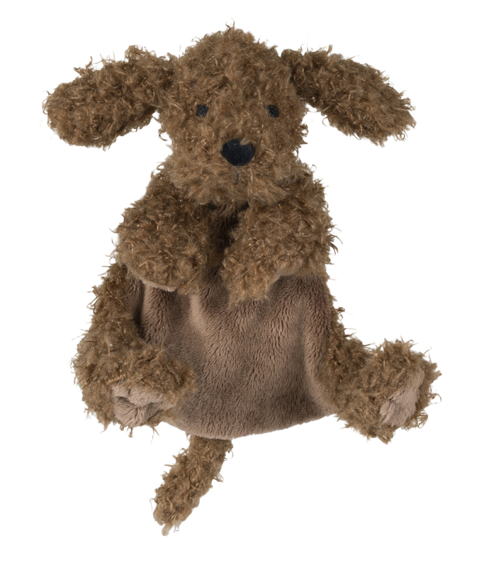 Happy Horse - Labradoodle Larry - Knuffeldoekje - 23 cm - Donkerbruin