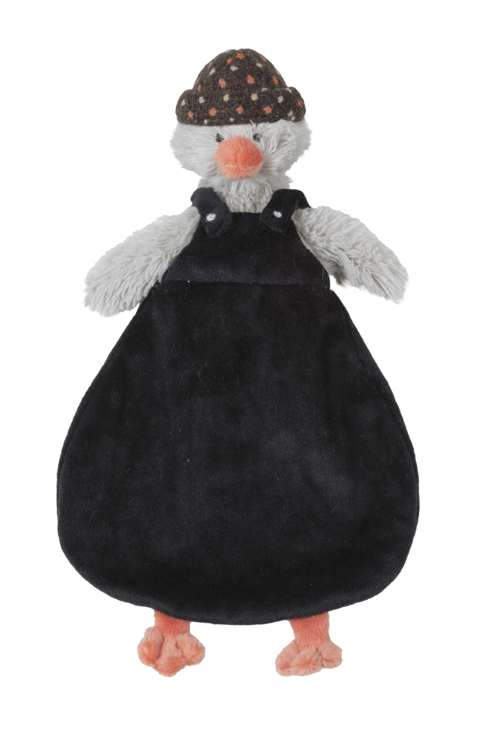 Happy Horse - Pinguïn Polar Knuffeldoekje - Zwart/Grijs - Baby Cadeau