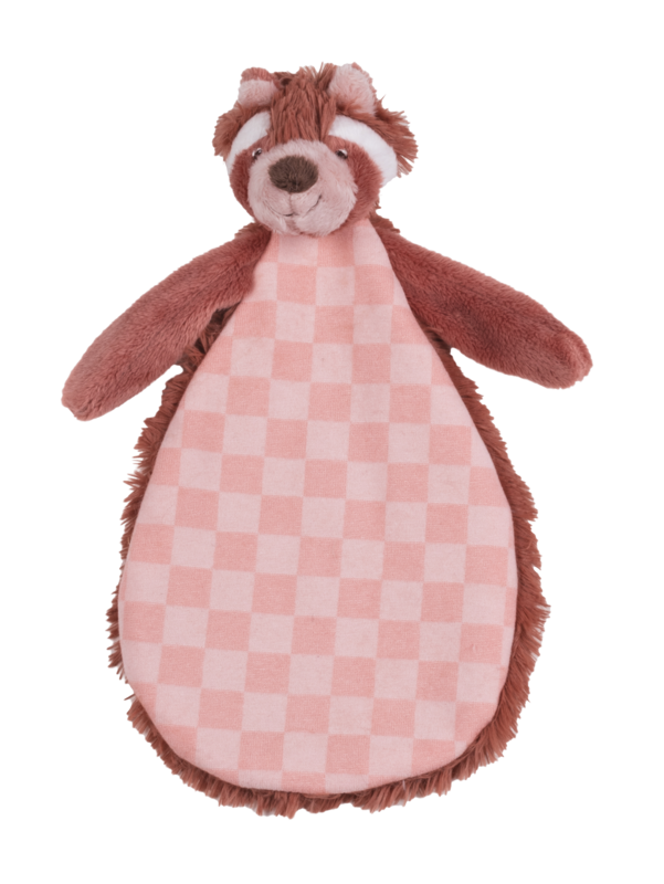 Happy Horse - Rode Panda Pien Knuffeldoekje - Roestbruin/Roze - Baby Cadeau