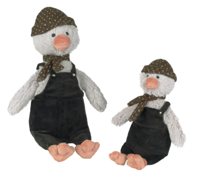 Happy Horse - Pinguïn Polar Knuffel 37cm - Zwart/Grijs - Baby Knuffel