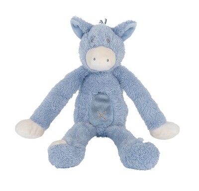 Happy Horse - Donkey Denzell - 32cm - Blauw - Knuffel