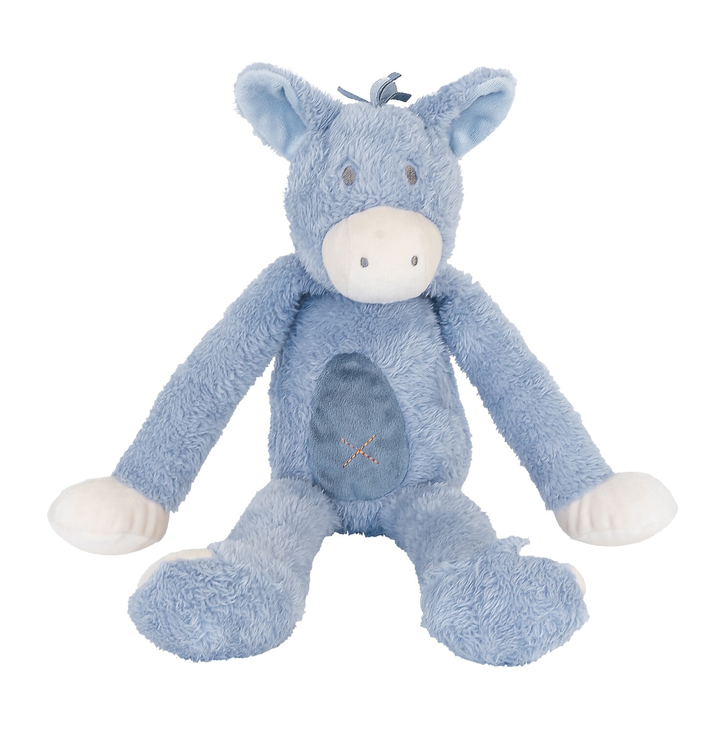 Happy Horse - Donkey Denzell - 40cm - Blauw - Knuffel