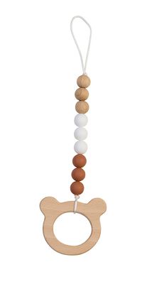 BAMBAM - Eco Friendly Bear Pacifier Holder - 25 cm - Naturel