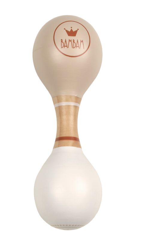 BAMBAM - Eco Friendly Wooden Maracas - Beige
