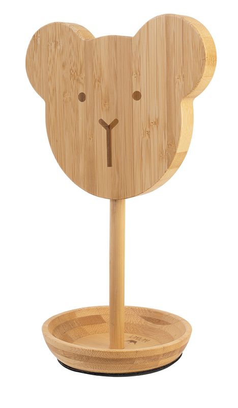 BAMBAM - Bamboo Bear Mirror - 28 cm - Naturel