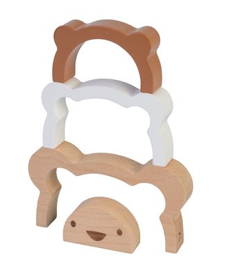 BAMBAM - Eco Friendly Bear Stacker - 18,5 cm - Naturel