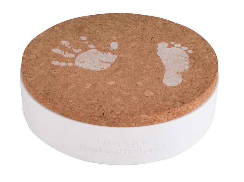 BAMBAM - Cork Hand/Foot print - 15 cm - Wit