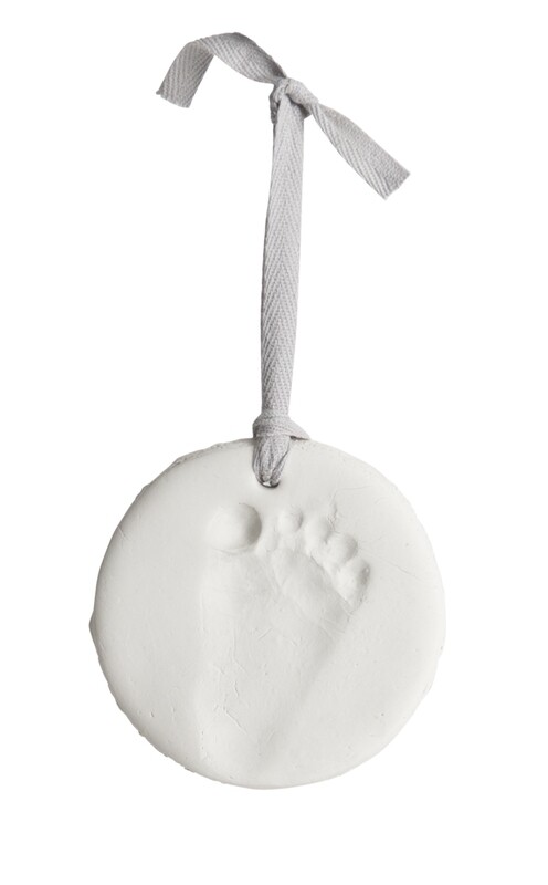 BAMBAM - Clay Hand/Footprint Hanger - 15 cm - Wit