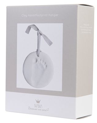 BAMBAM - Clay Hand/Footprint Hanger - 15 cm - Wit