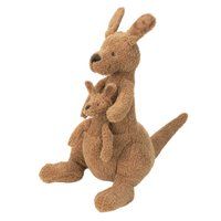 Happy Horse Kangoeroe Kick Knuffel 34 cm - Bruin - Baby knuffel